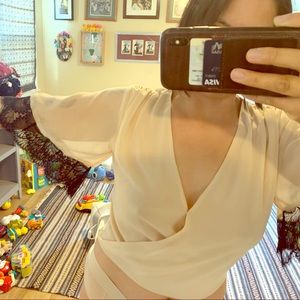 Sheer vintage inspired top